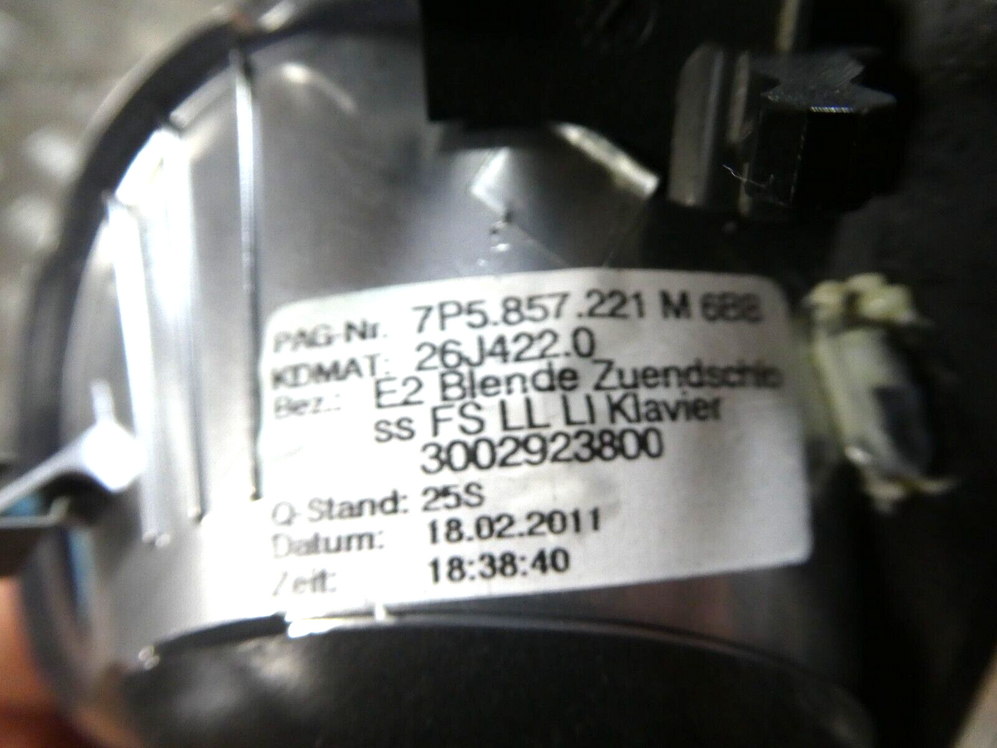 Porsche Cayenne 92A Dekor Klavierlack Armaturenbrett 7P5857221M 6BB ORIGINAL gebraucht - Zierleiste