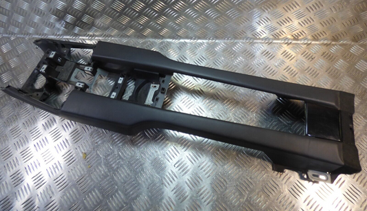 Porsche Panamera 970 Mittelkonsole hinten Schwarz Leder ORIGINAL gebraucht - 97053341100