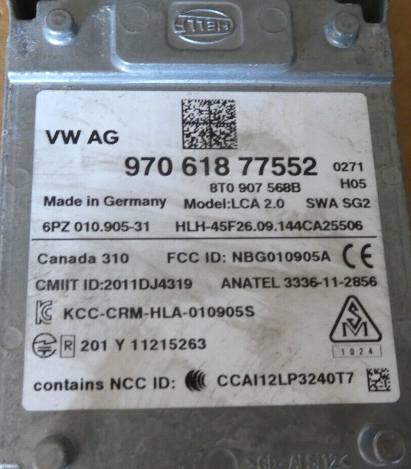Porsche Panamera 970 2015 Steuergerät Spurwechselassistent ORIGINAL gebraucht - 97061877552