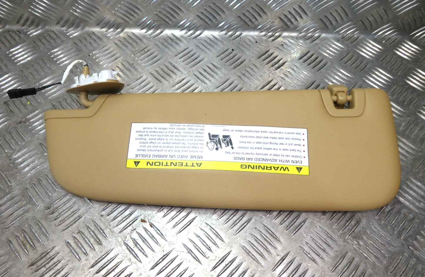 Porsche Panamera 970 Sonnenblende links Luxorbeige AZ2 ORIGINAL gebraucht - 97073113101