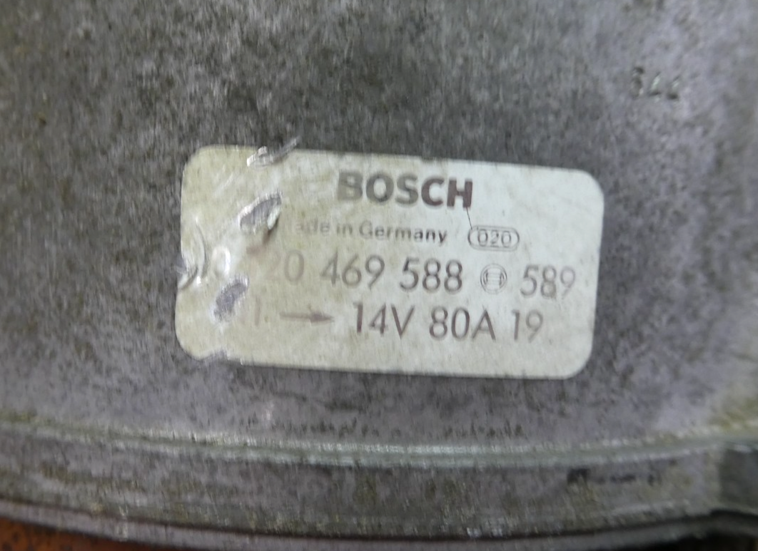 Mercedes-Benz W126 C126 II Serie Generator Lichtmaschine BOSCH ORIGINAL gebraucht - 0120469588