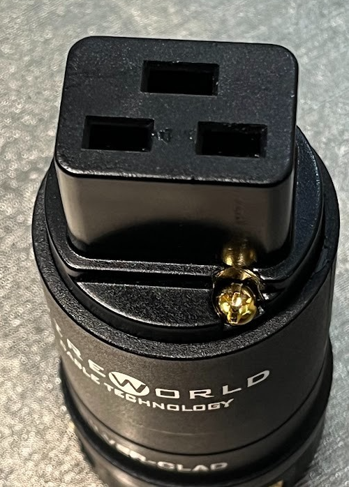 Silver-Clad OFC Copper 20A/250V Gerätestecker ORIGINAL gebraucht - plug IEC C19 High-End ORIGINAL gebraucht - Wireworld
