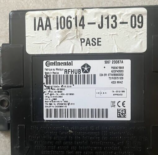 Jeep Grand Cherokee IV WK2 Keyless entry receiver Modul Steuergerät ORIGINAL gebraucht - 68240158AB