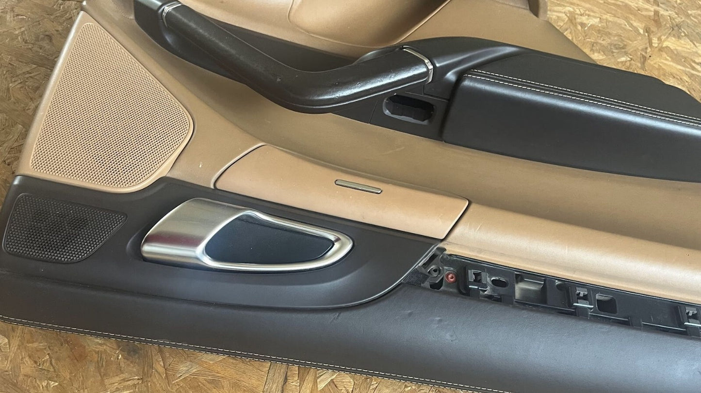 Porsche Cayenne II 92A Türverkleidung hinten links Cayen cognac ORIGINAL gebraucht - 7P5867211G