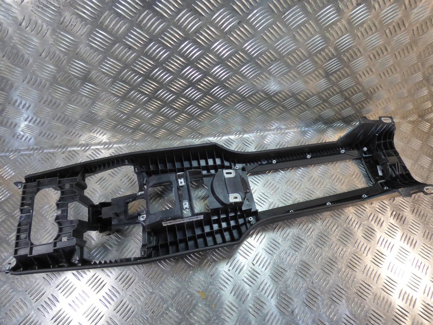 Porsche Panamera 970 Mittelkonsole hinten Schwarz Leder ORIGINAL gebraucht - 97053341100