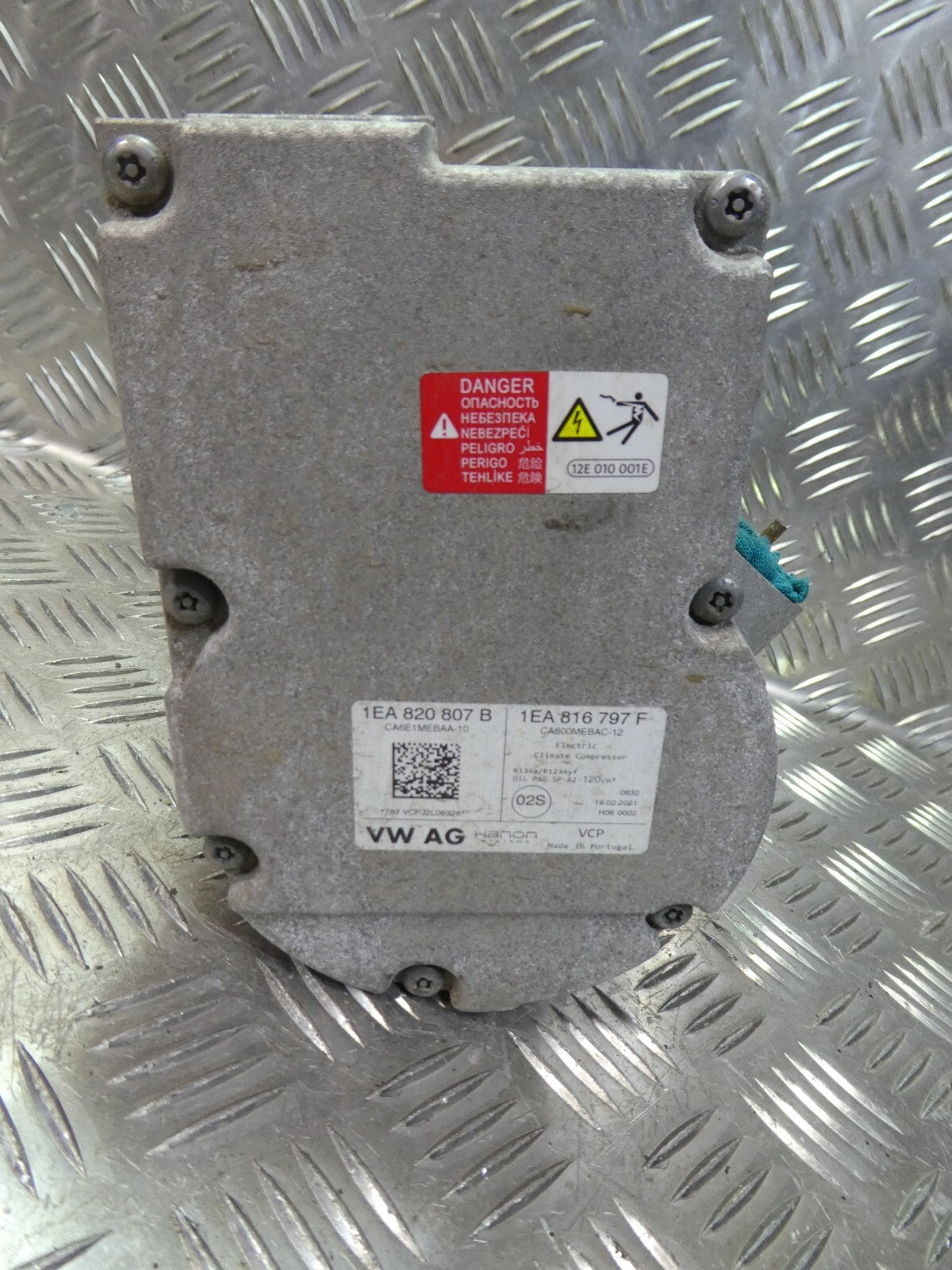 VW ID3 ID.3 Klimapumpe Klimakompressor 1EA820807B 1EA816797F ORIGINAL gebraucht - Elektrik
