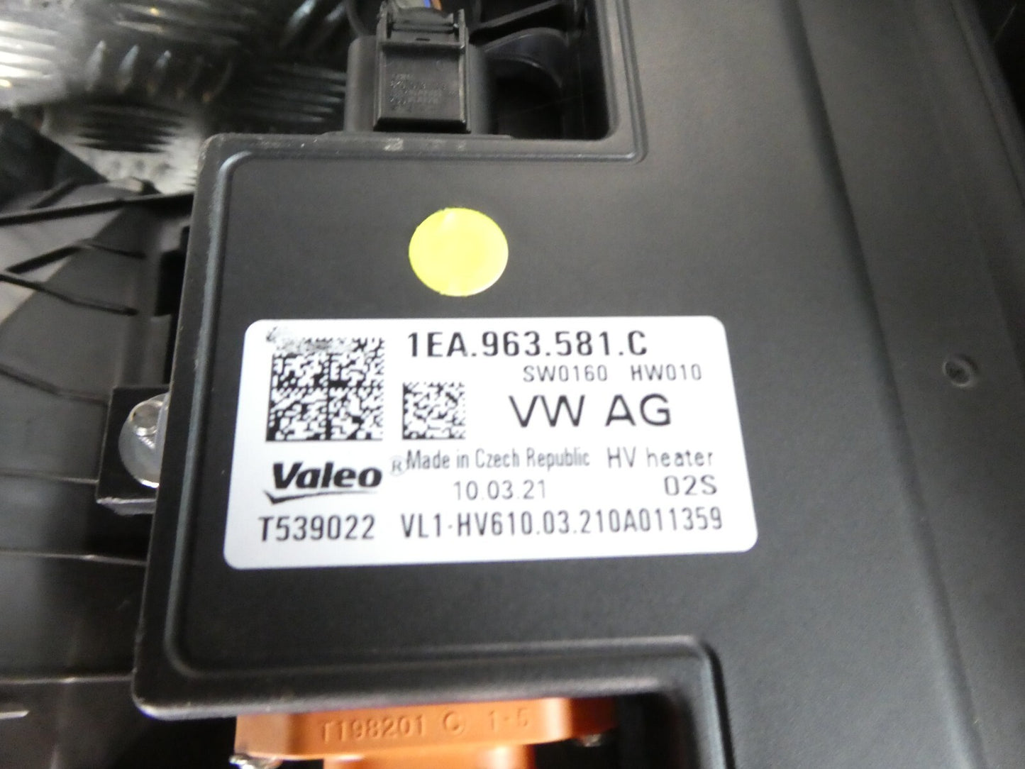 VW ID3 ID.3 Hochvoltheizung Innenraumheizung Gebläsekasten 1EA963581C ORIGINAL gebraucht - Volkswagen