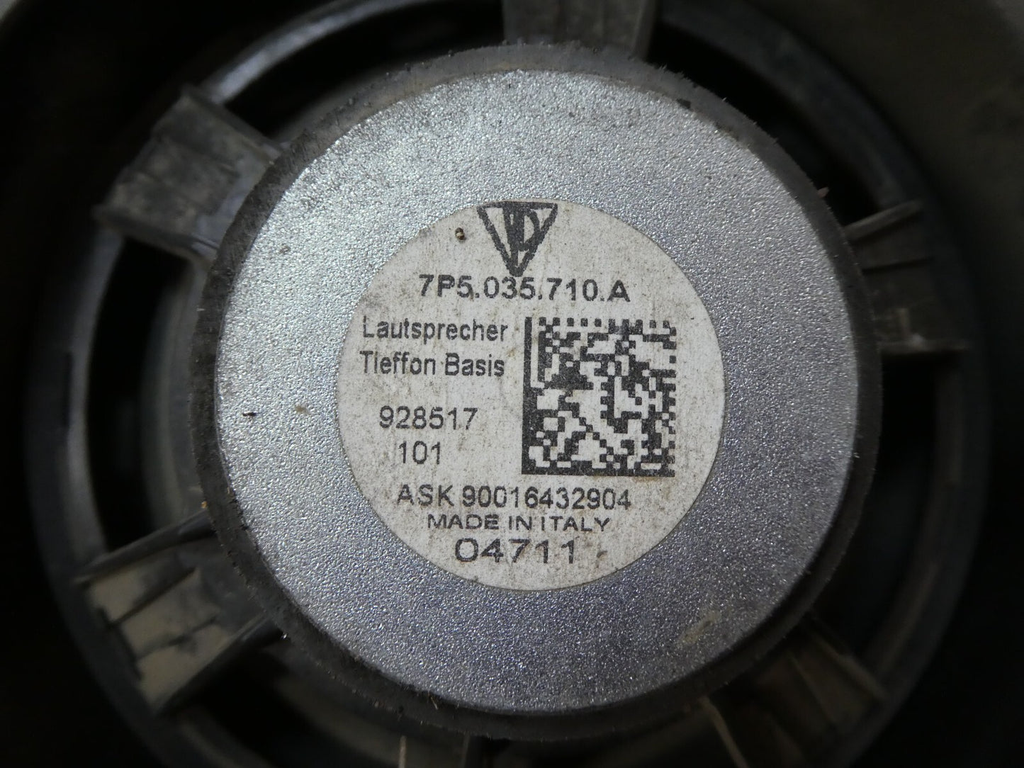 Porsche Cayenne 92A Tiefton Türlautsprecher Vorne Links 7P5035710A ORIGINAL gebraucht - Lautsprecher