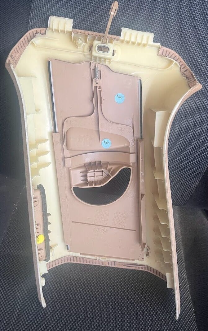 Porsche PANAMERA 970 Alcantara Verkleidung B-Säule beige vorne rechts ORIGINAL gebraucht - 970555194