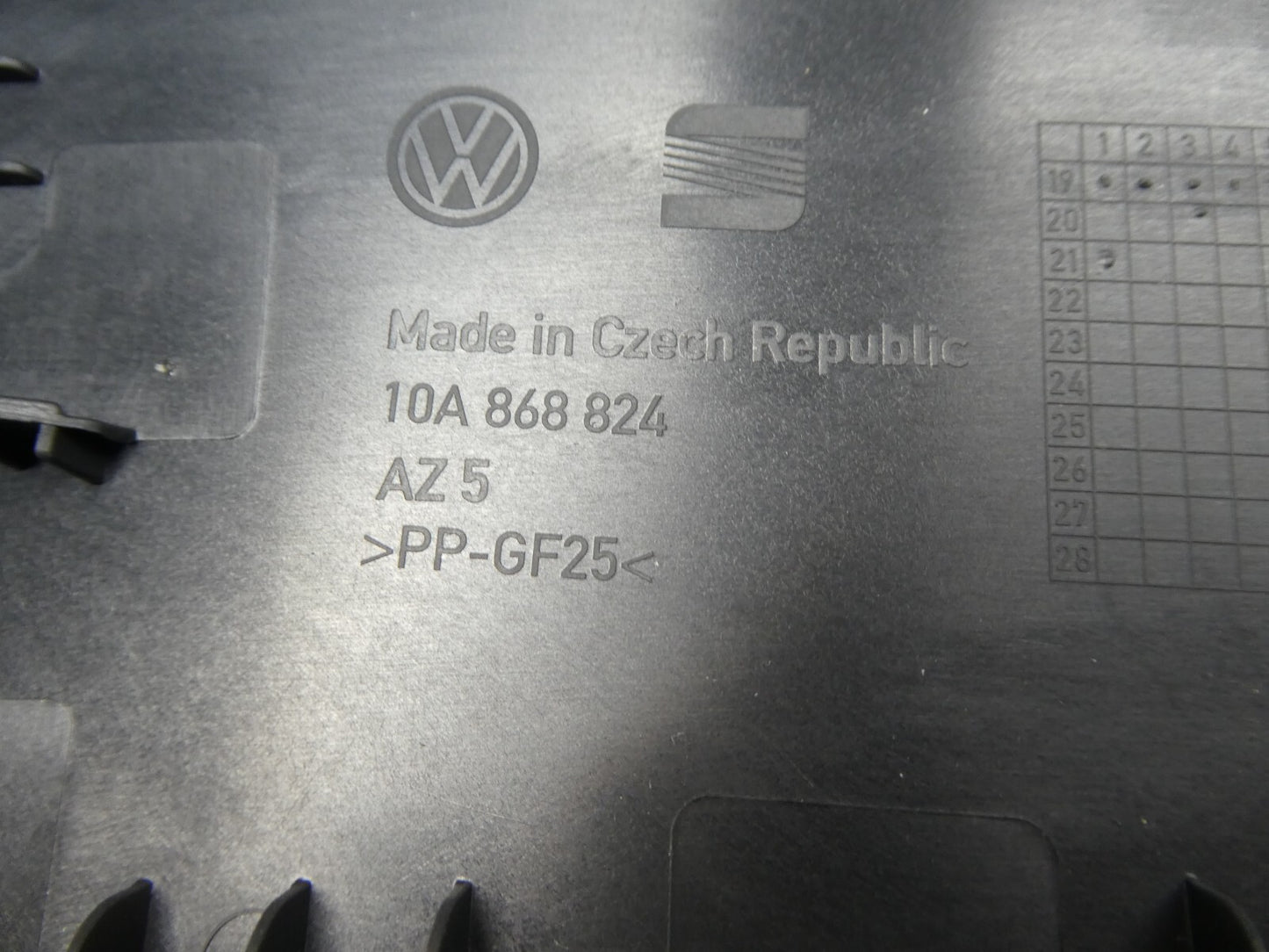 VW ID3 ID.3 A-Säulenverkleidung vorne rechts 10A868824 schwarz ORIGINAL gebraucht - Volkswagen