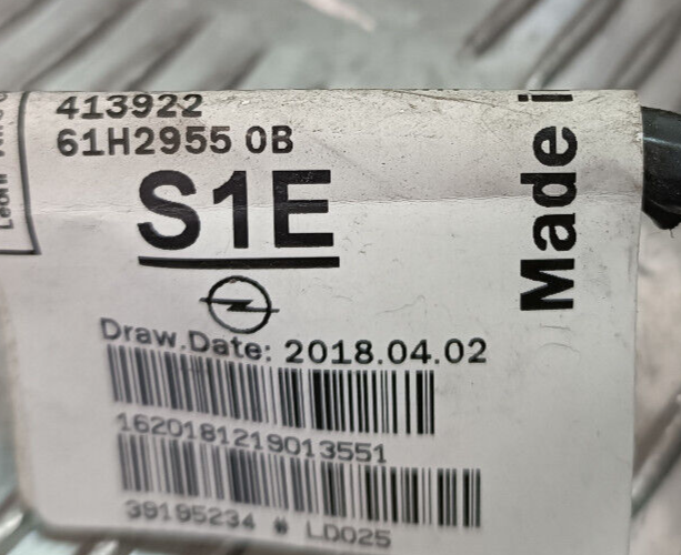 OPEL ASTRA K 1.4 2019 Kabelbaum Türeinbau Rechts Hinten ORIGINAL gebraucht - 39195234