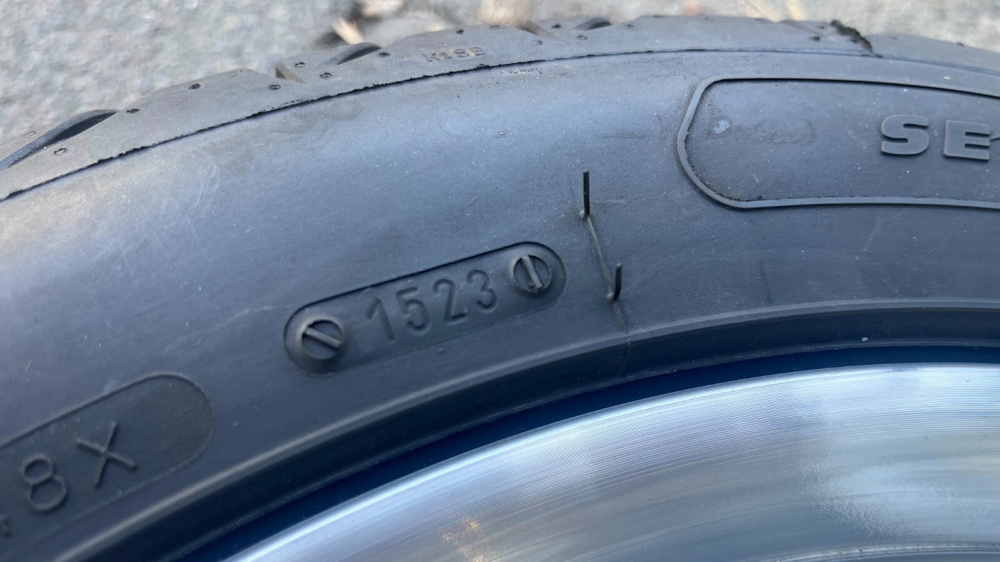 4 x ORIGINAL MERCEDES-BENZ SL R129 ALBALI ALUFELGEN mit Sommereifen gebraucht - 1294011202