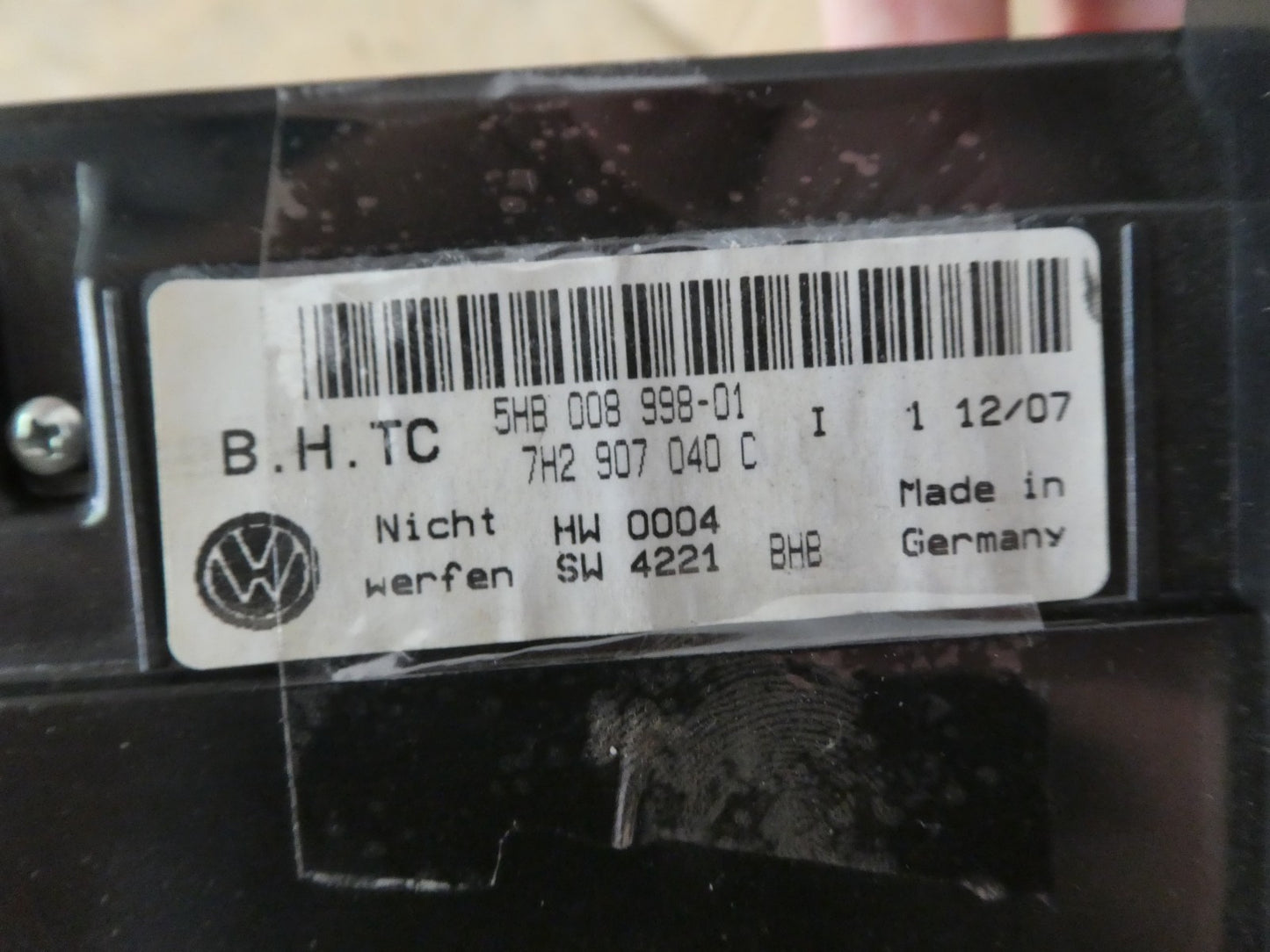 VW T5 MULTIVAN 2003-2016 Klimabedienteil Klimaregelung 7H2907040C ORIGINAL gebraucht - Transporter