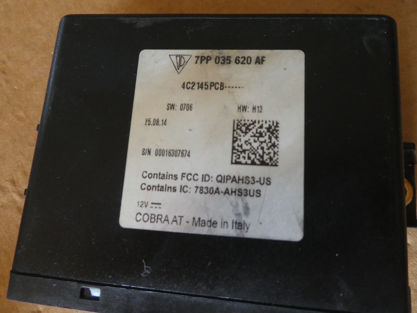 Porsche 970 2015 GPS CONTROL MODULE 7PP035620AF ORIGINAL gebraucht - Panamera
