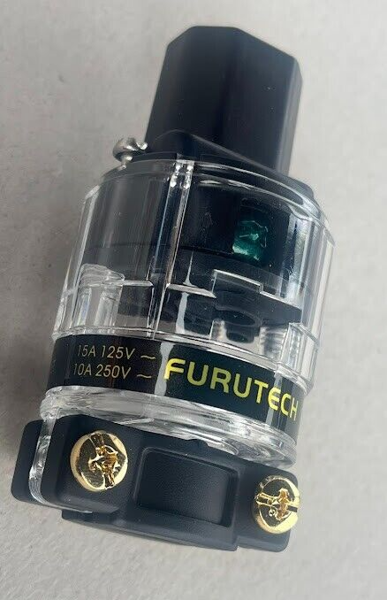 FI-11-N1 (R) Kaltgerätestecker Kaltgerätebuchse IEC C14 ORIGINAL gebraucht - FURUTECH