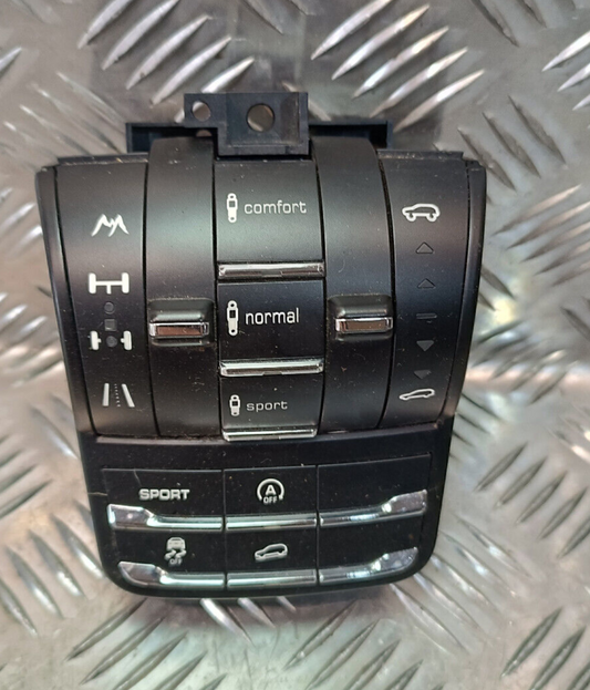 Porsche Cayenne S 92A Schalter Luftfederung 7P5927521T 7P5927127CG ORIGINAL gebraucht - Mittelkonzol