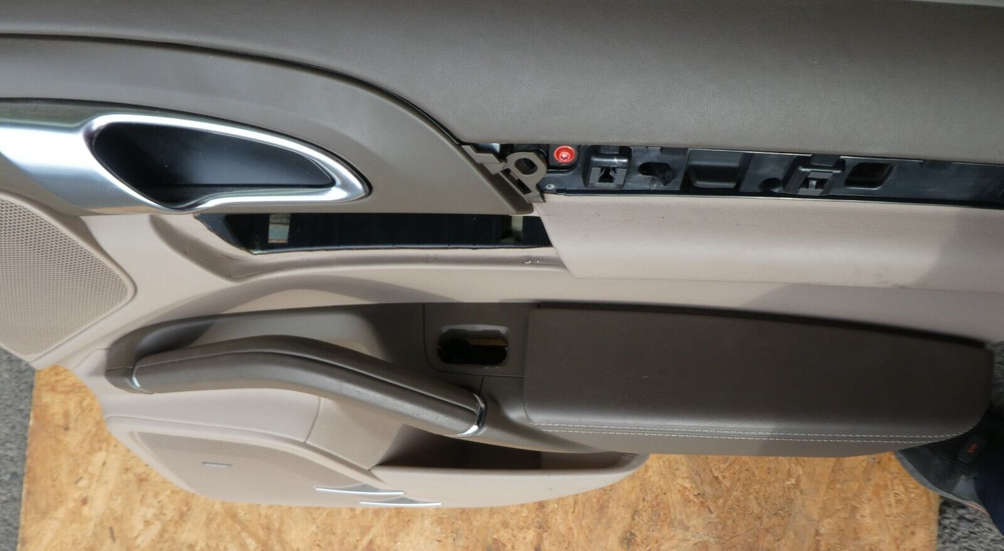 Porsche Cayenne 92A Türverkleidung Hinten Rechts + Rolo Umbra Tartufo ORIGINAL gebraucht - 7P5867212