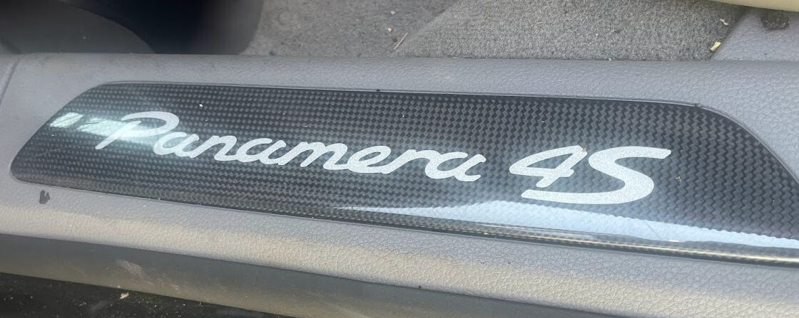 Porsche 970 4S Einstiegsleiste Dekorleiste Satz Carbon ORIGINAL gebraucht - PANAMERA