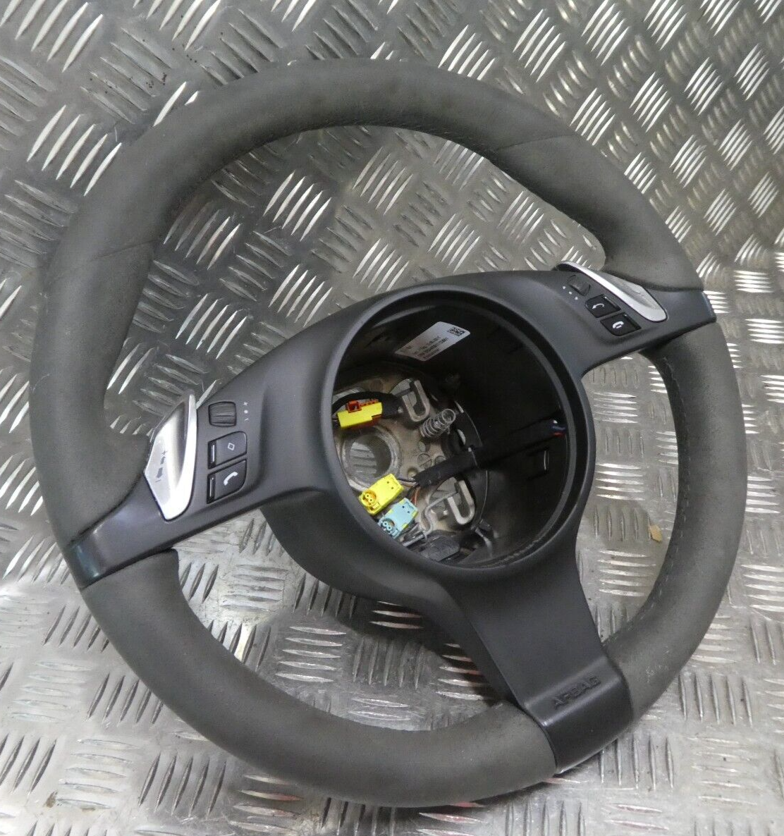 Porsche 970 Multifuntion AirBag Lenkrad Alcantara leaderlenkrad grau ORIGINAL gebraucht - Panamera