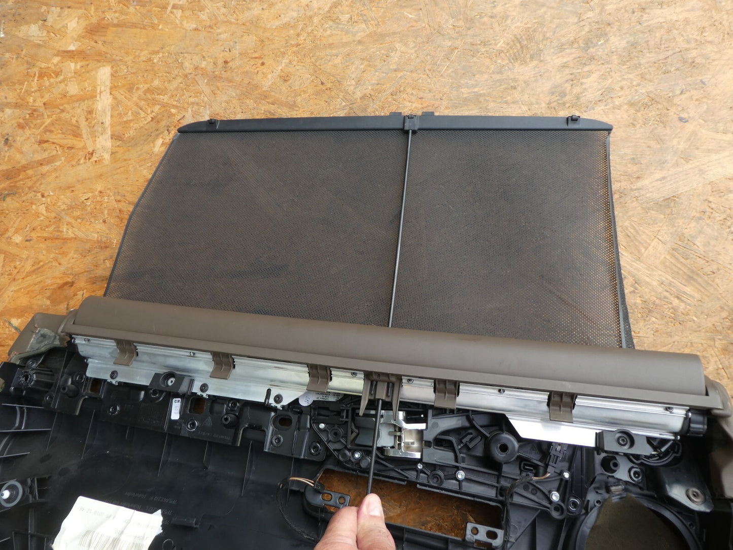Porsche Cayenne 92A Türverkleidung Hinten Rechts Braun ORIGINAL gebraucht - Umbra ORIGINAL gebraucht - 7P5867212K