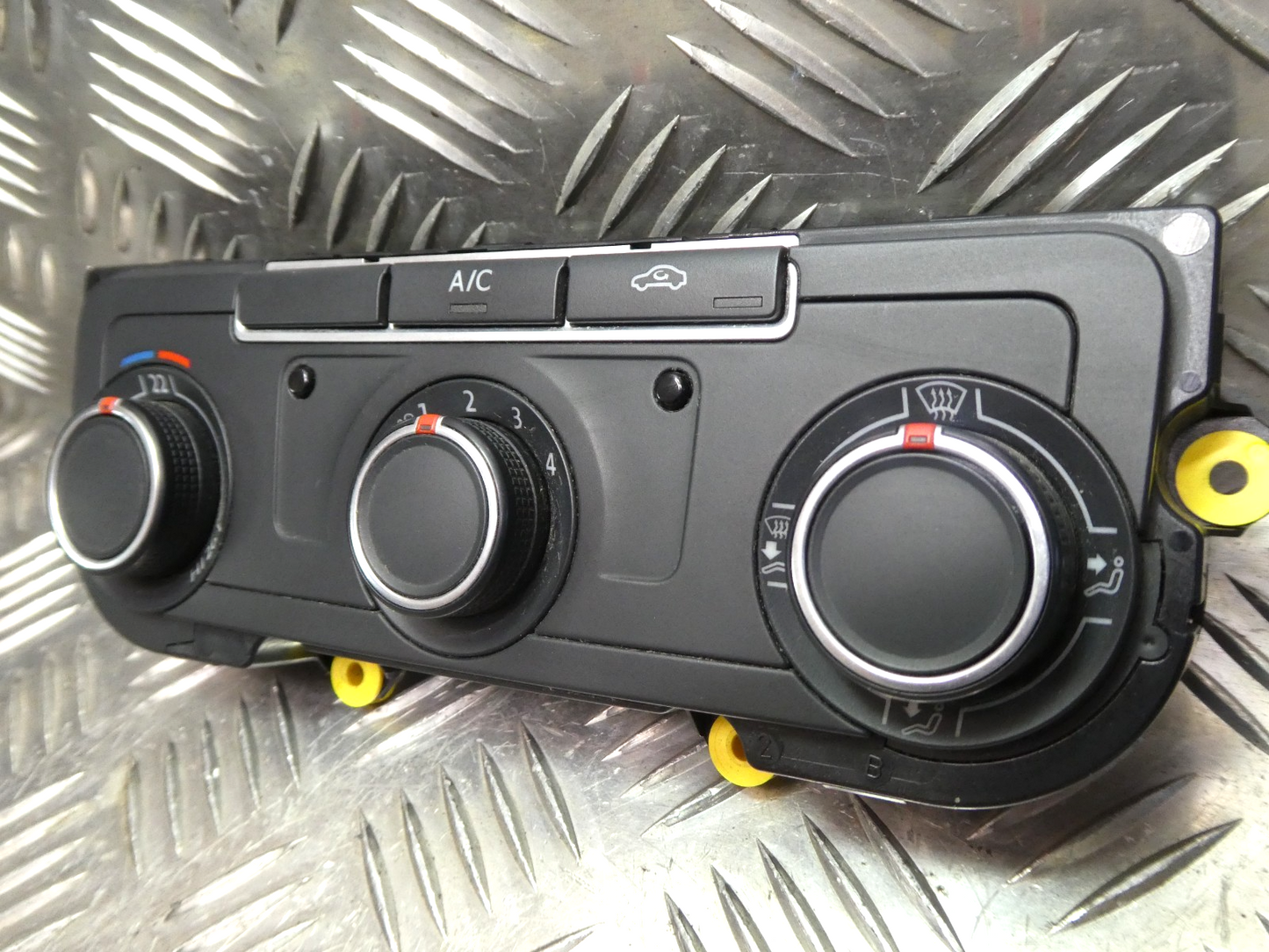 VW T5 FL T6 Klimabedienteil Heizung Schalter _ 7E0907047T ZJU ORIGINAL gebraucht - Transporter