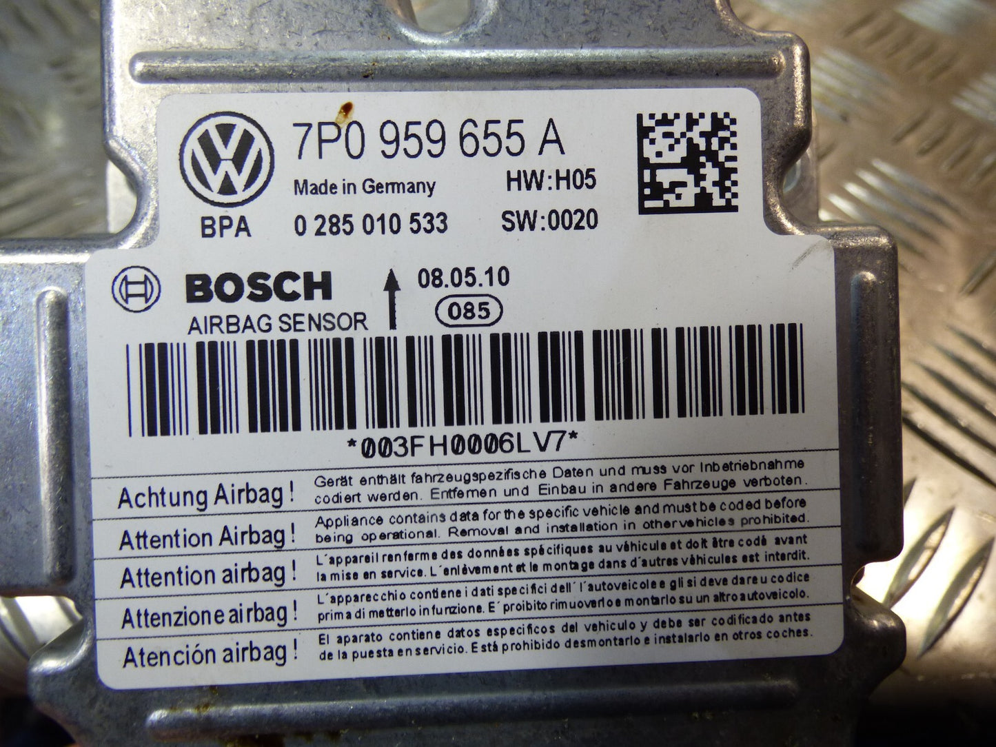 Porsche Cayenne 92A 3.0 S Airbagsteuergerät Airbag Module ORIGINAL gebraucht - 7P0959655A