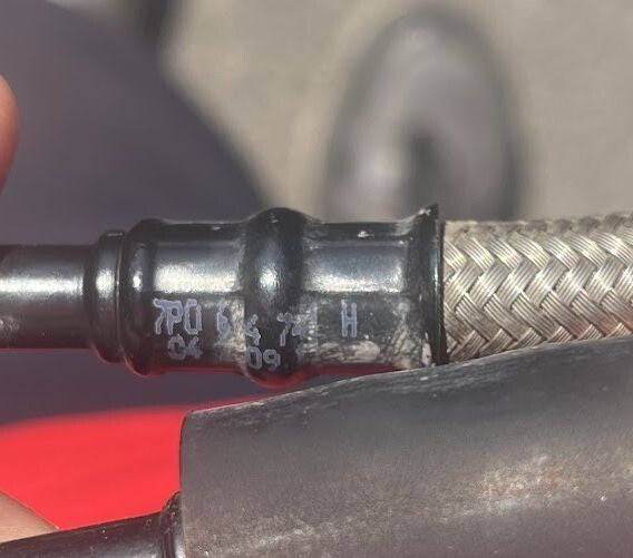 Porsche Cayenne II 92A Ölleitung Getriebekühler Rohrs ORIGINAL gebraucht - 7P5317801A