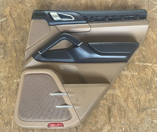 Porsche Cayenne II 92A Türverkleidung hinten rechts Cayen cognac ORIGINAL gebraucht - 7P5867212G